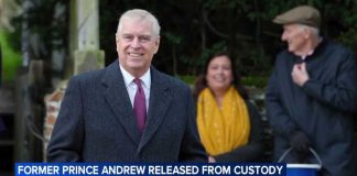 Former Prince Andrew released from custody