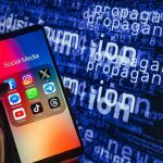 Child Safety Claims Filed Against Meta, TikTok Smartphone showing social media apps with text background.