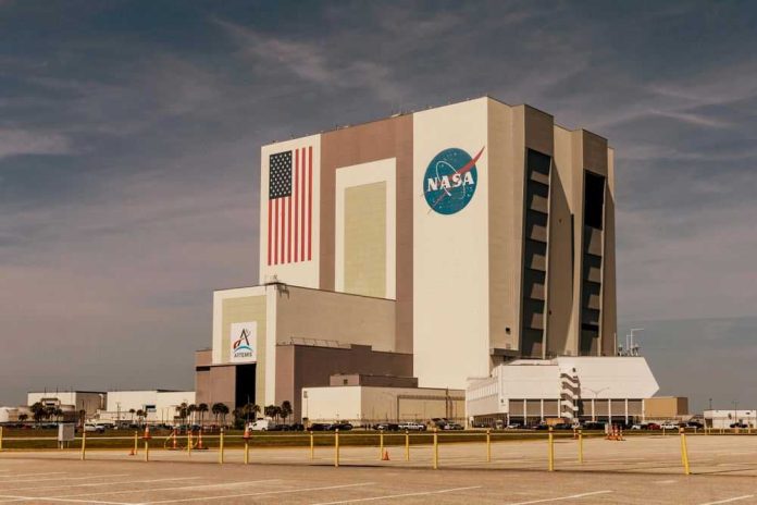 nasaid2442504151jpg NASAs Vehicle Assembly Building with Artemis sign.