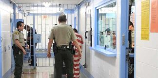 ICE Arrest: Massachusetts Woman Pleads Guilty Corrections officers escort an inmate in a jail hallway