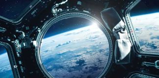 America’s Space Weapons Revealed Earth seen through a spacecraft window